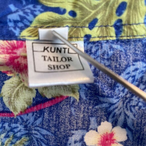 Hawaiian Shirt Mens XL Aloha Surfboard Floral Ukulele Island Vacation Cruise - Picture 6 of 8